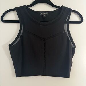 Express Black crop Top